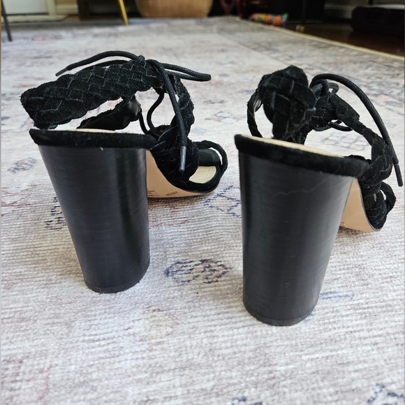 MOVING SALE BCBGeneration Lorette-X Black Suede Lace Up Sandals Size 8M - Picture 8 of 12